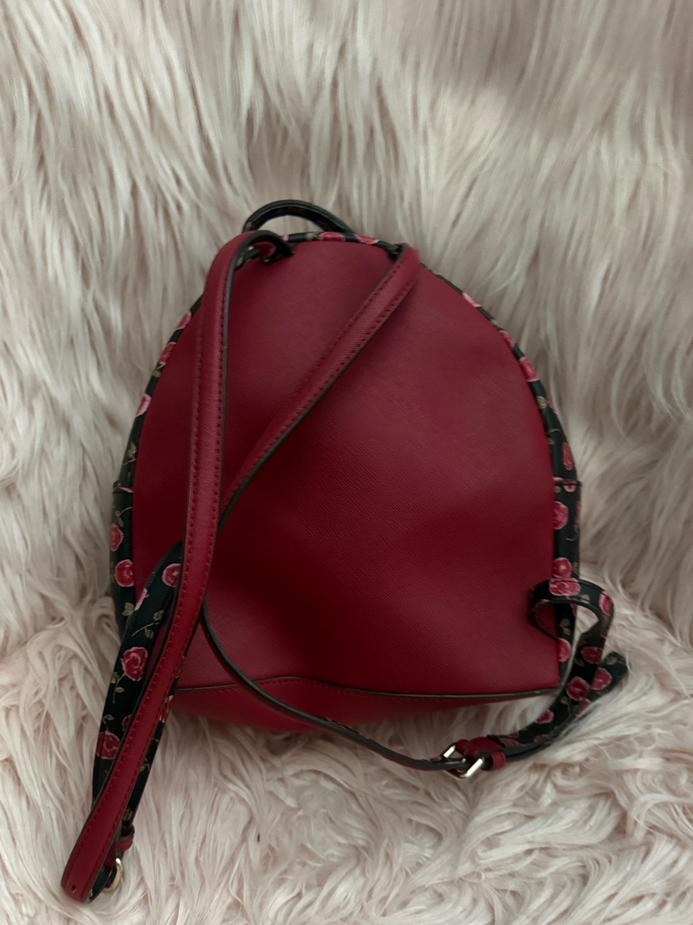 kate spade Cherry Red Floral Mini Backpack - Picture 2 of 5